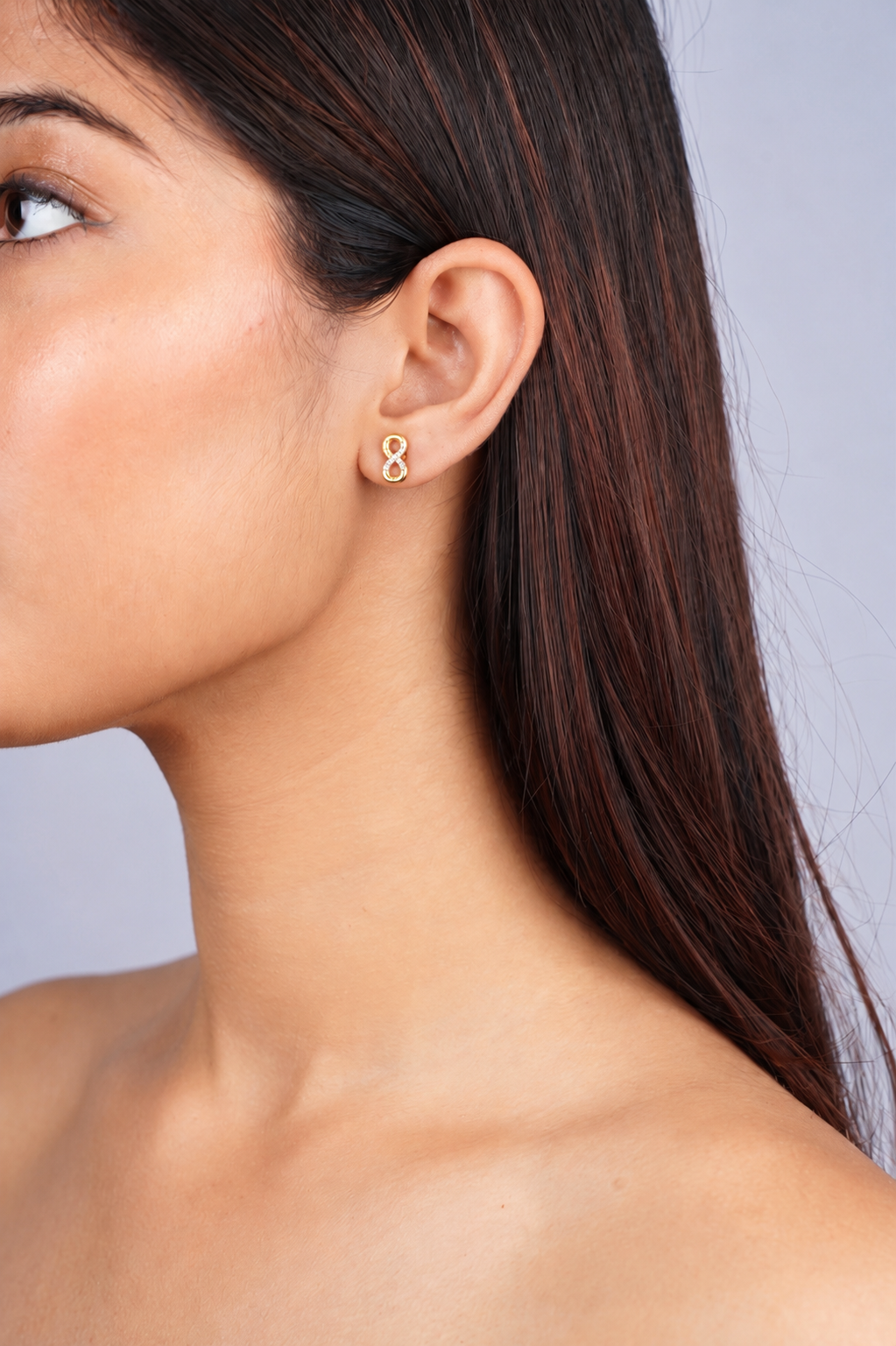DAINTY TWISTED INFINITY LOOP EARRINGS
