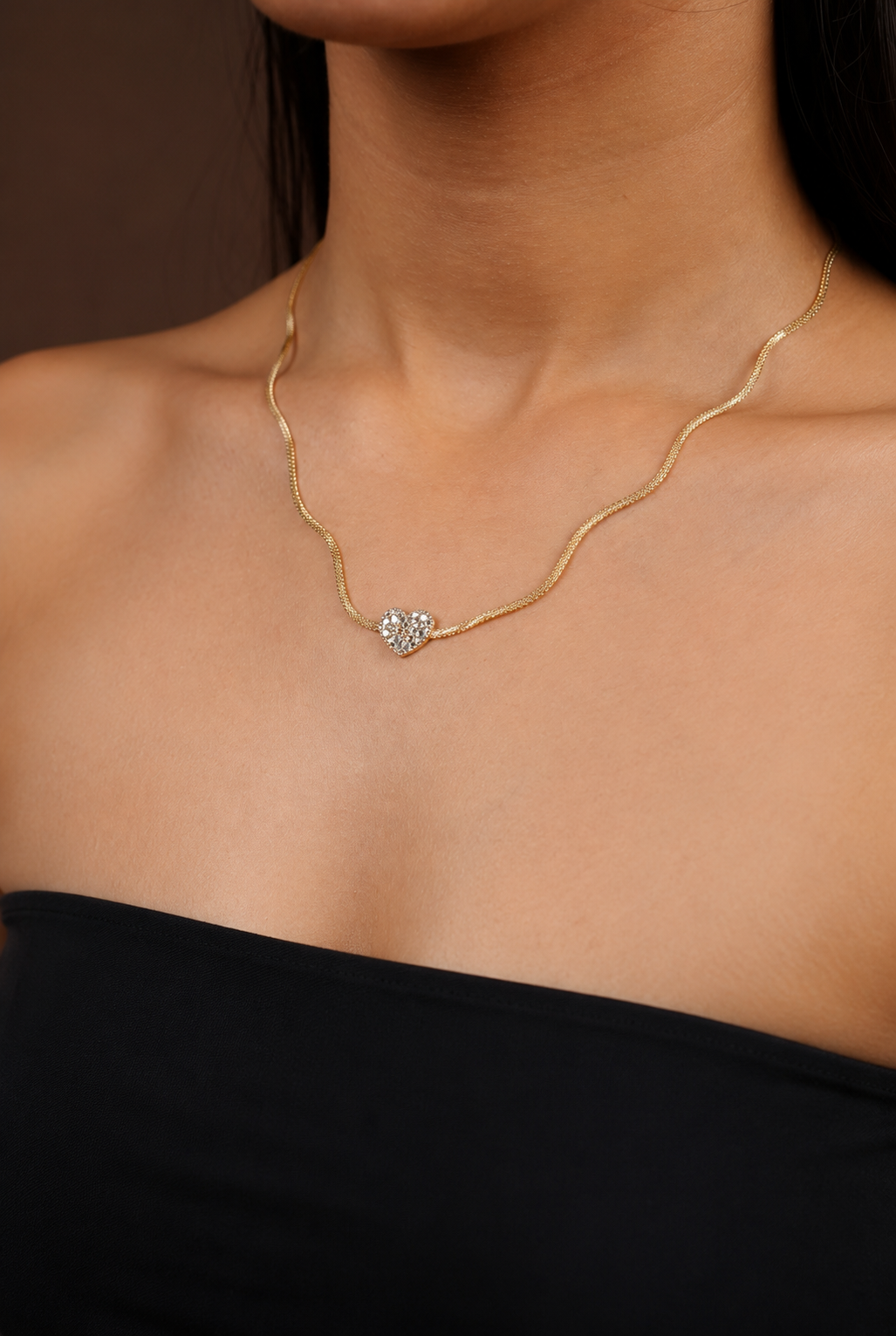 GOLD HEART  HASSIL NECKLACE