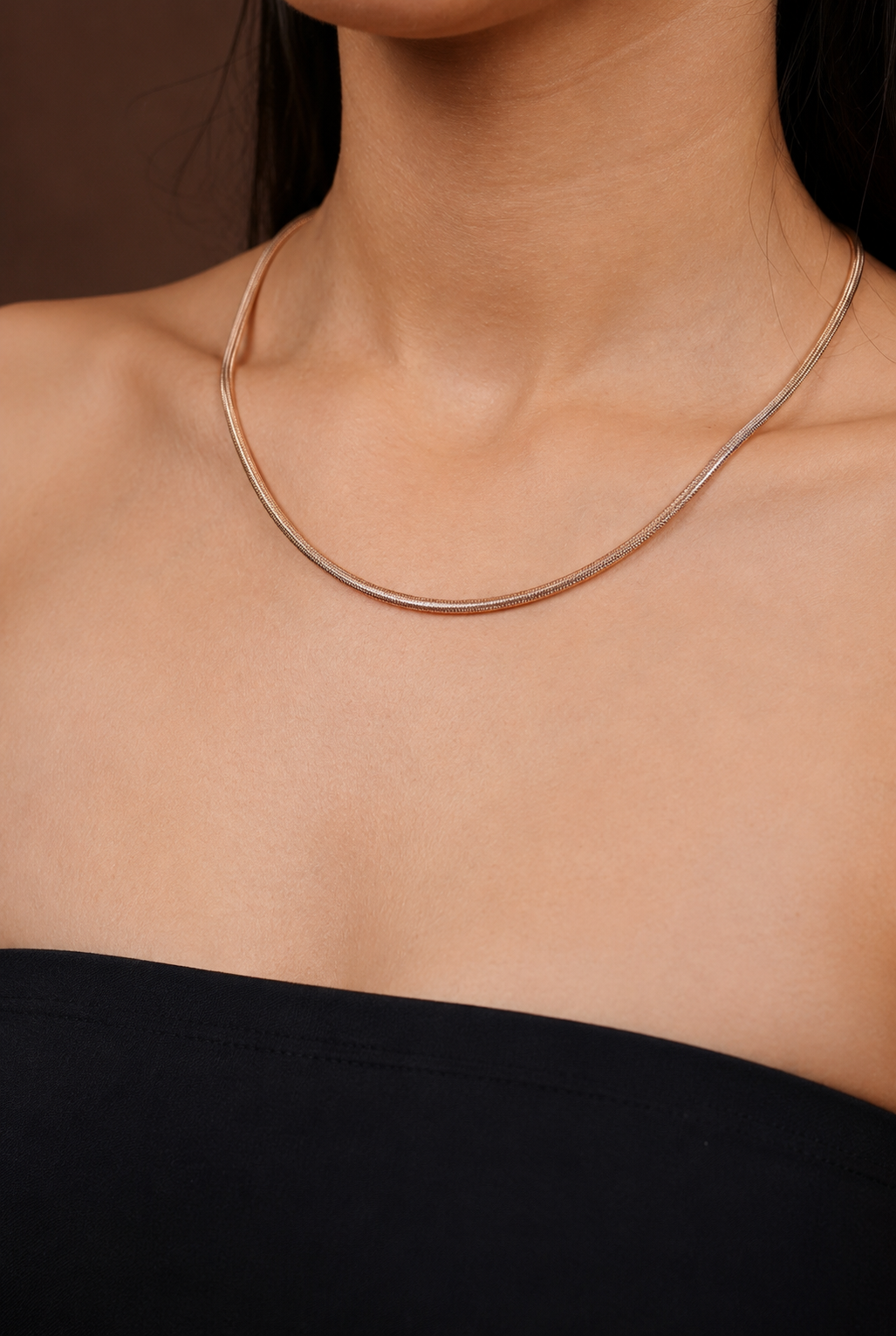 PREMIUM GOLDEN SNAKE CHAIN NECKLACE