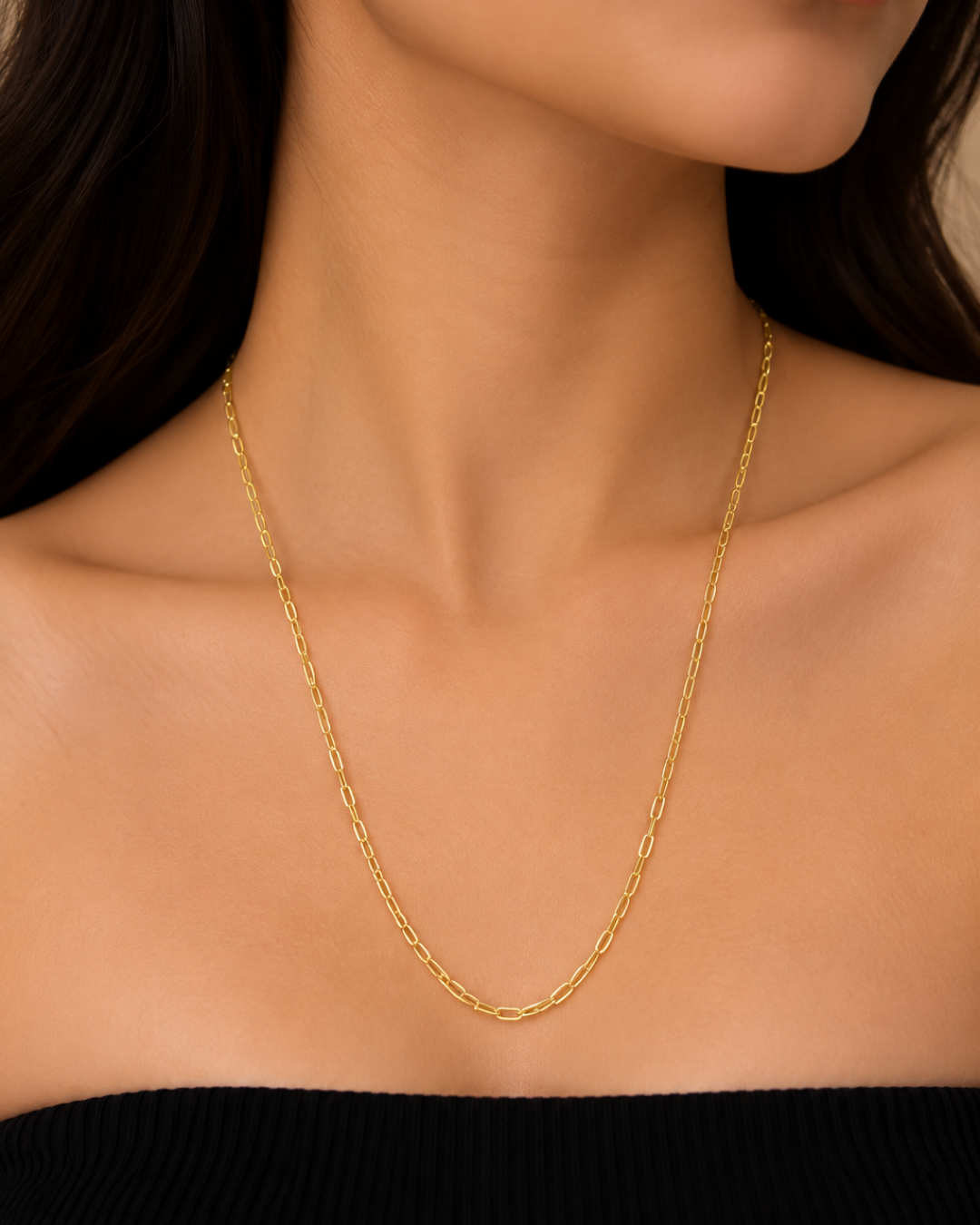 GOLD PAPERCLIP CHAIN