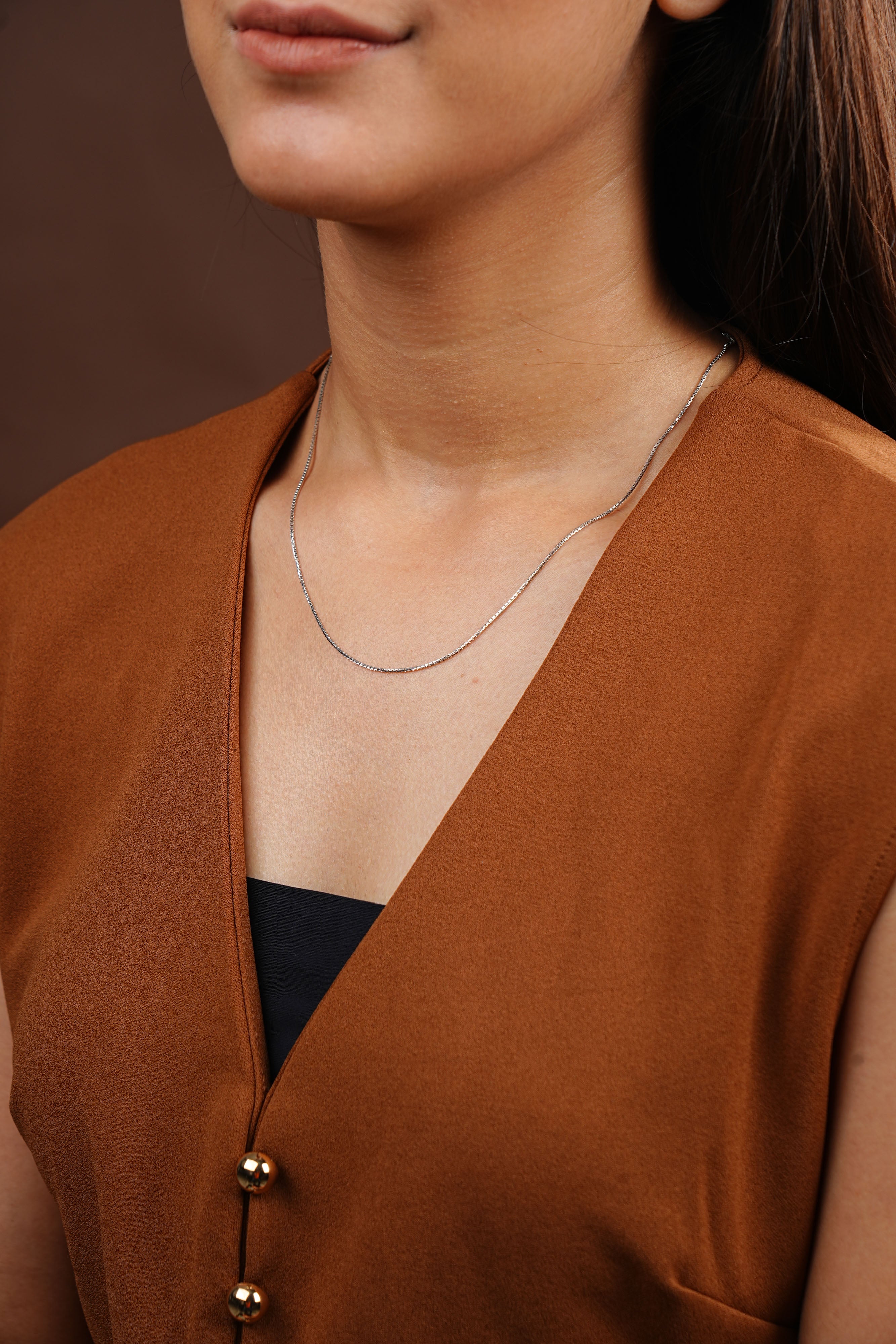 PLAIN WHITE GOLD CHAIN