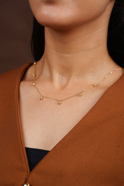 BALL DROP CHARM NECKLACE