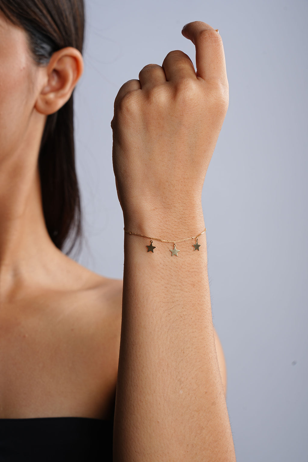STAR DROP CHAIN BRACELET