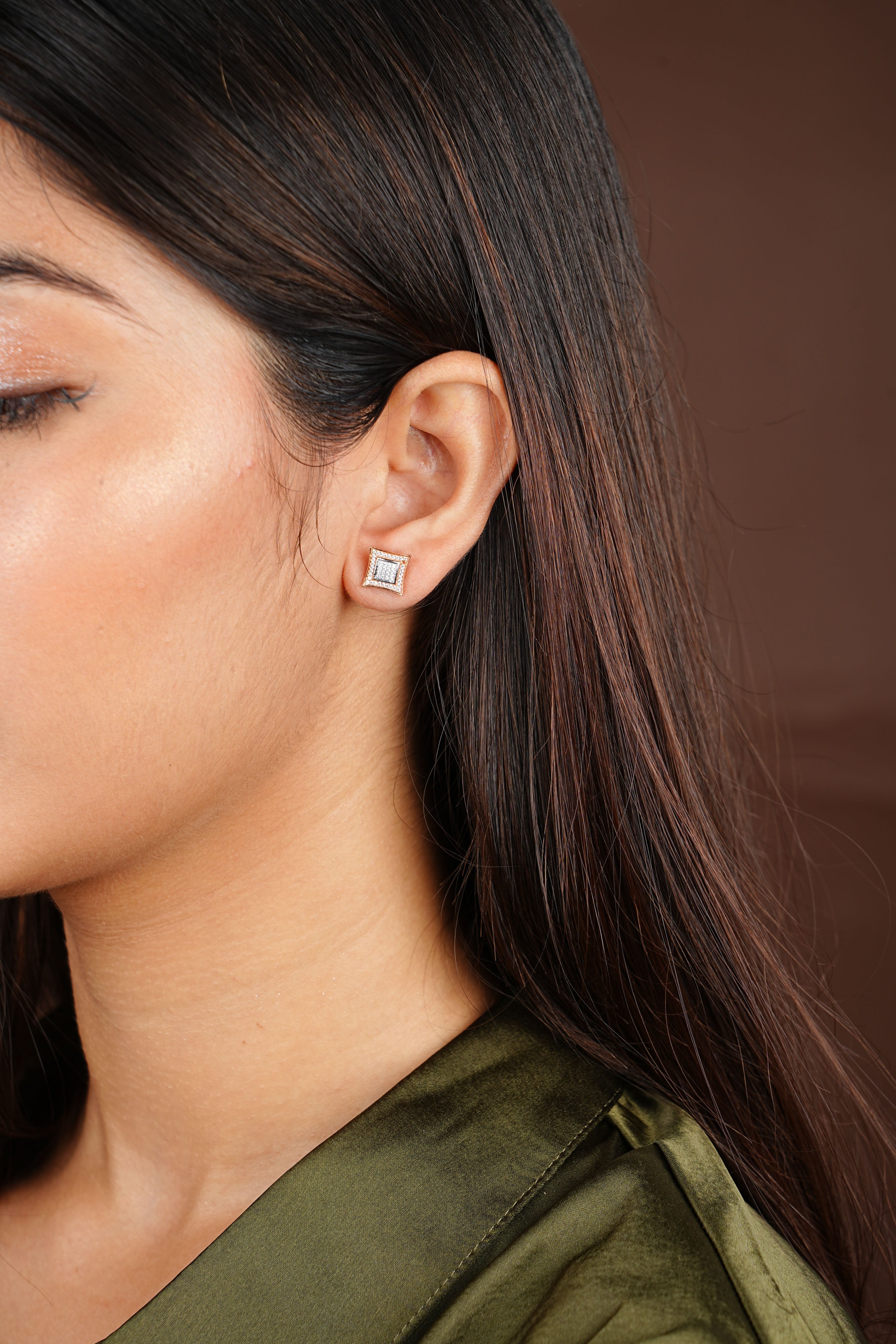 STAR BLUE ENARMEL EARRINGS