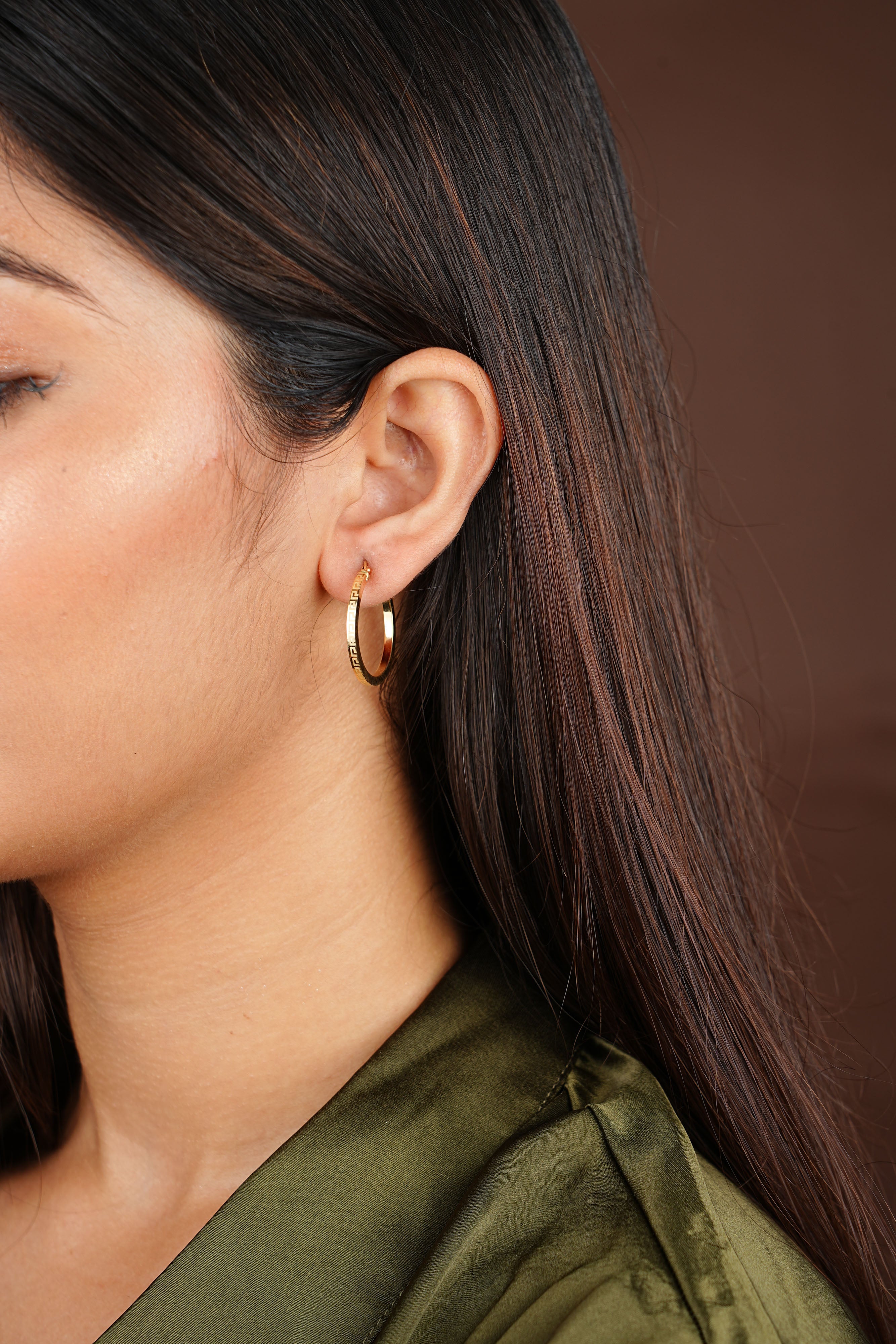 SLEEK DESIGN LOOPS EARRINGS