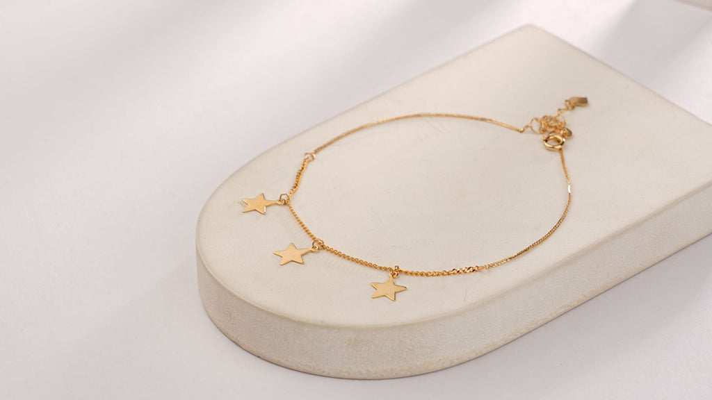 STAR DROP CHAIN BRACELET