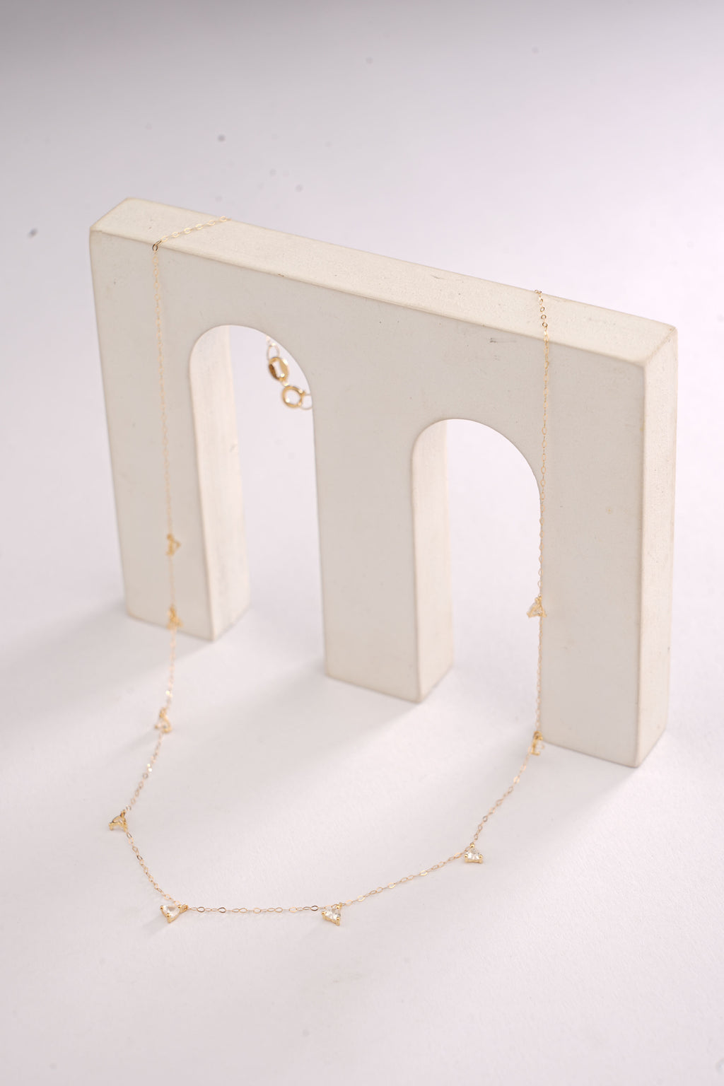 HEART DROP CHARMS NECKLACE