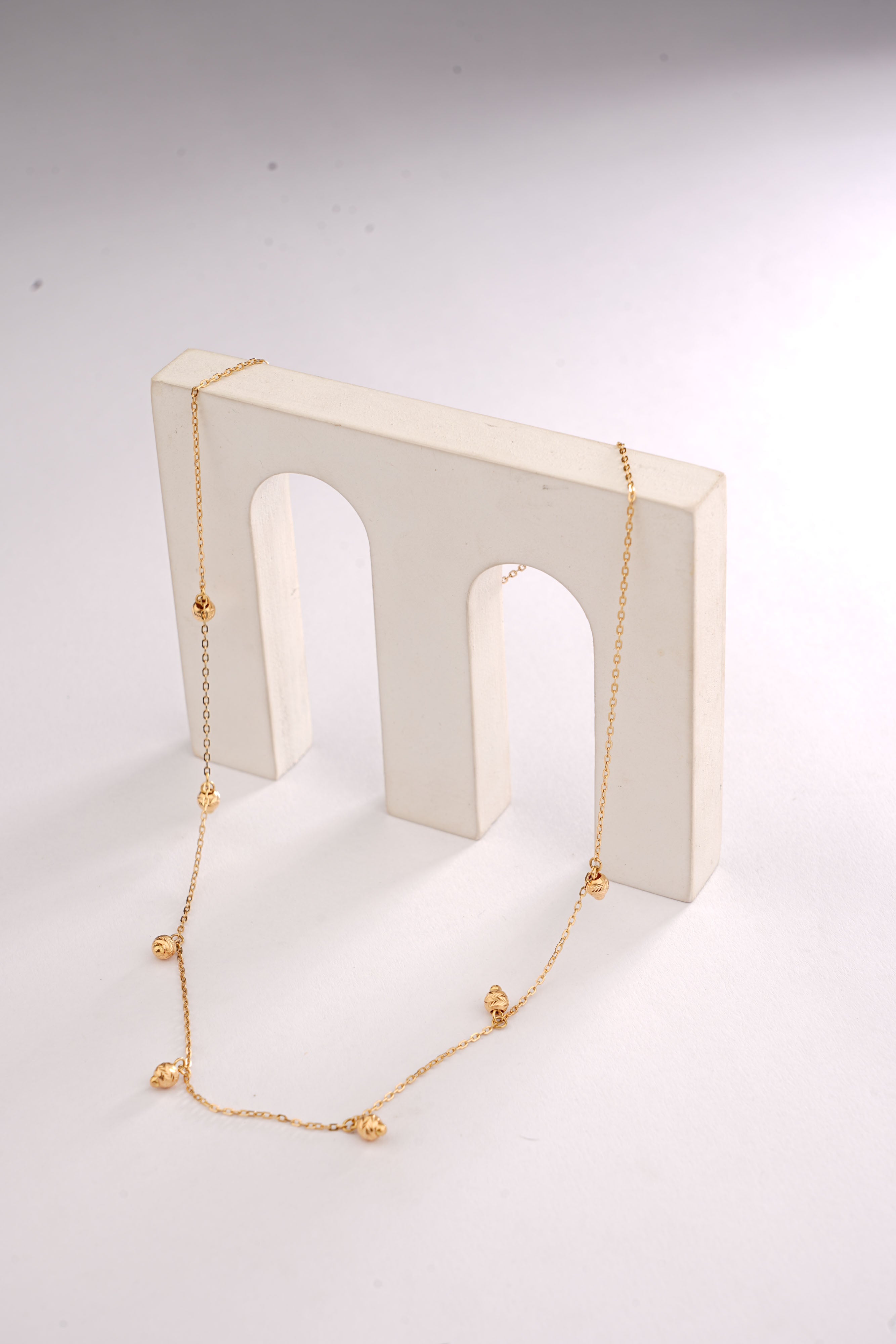 BALL DROP CHARM NECKLACE