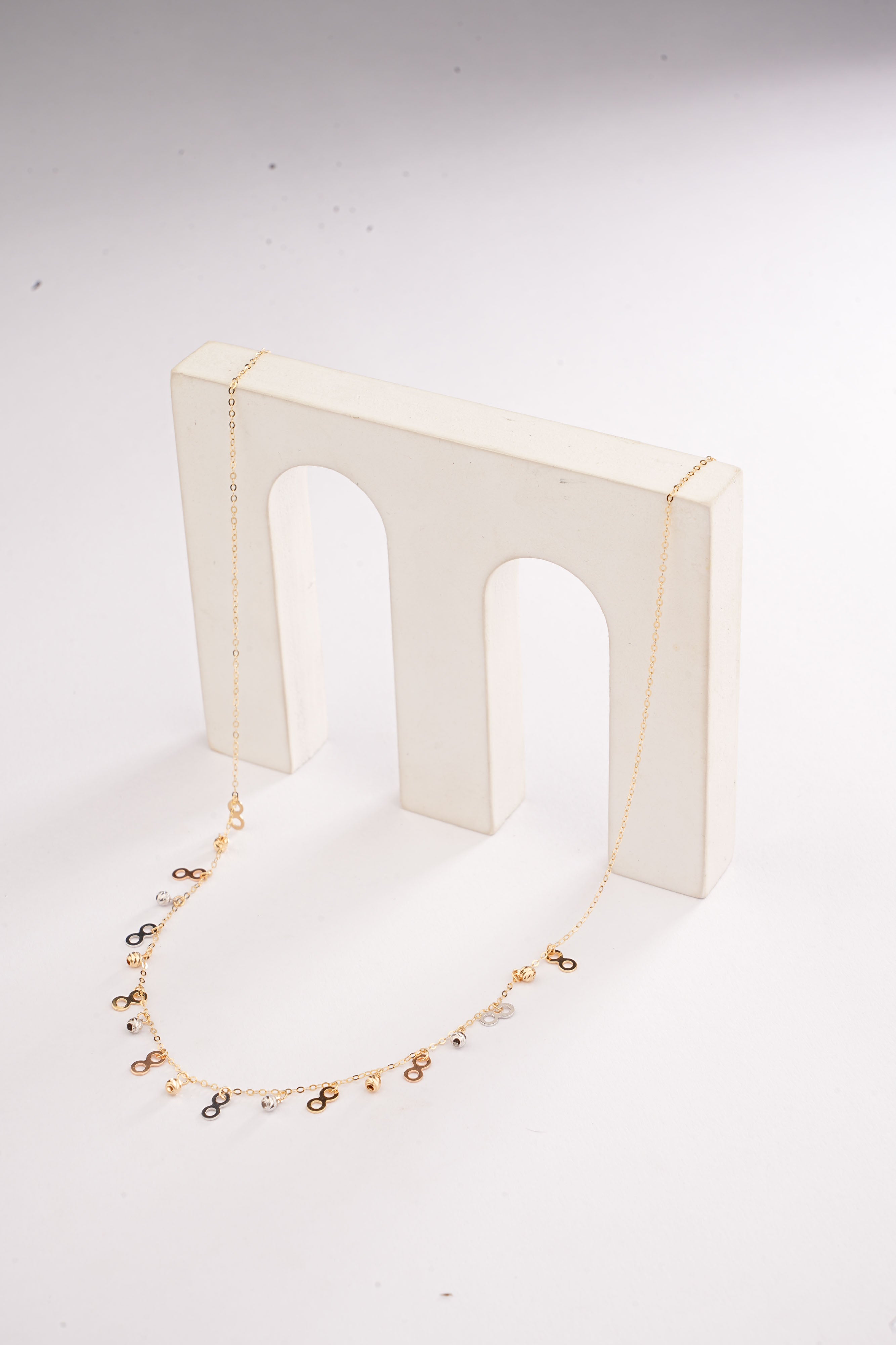 BALL AND INFINITY NECKLACE