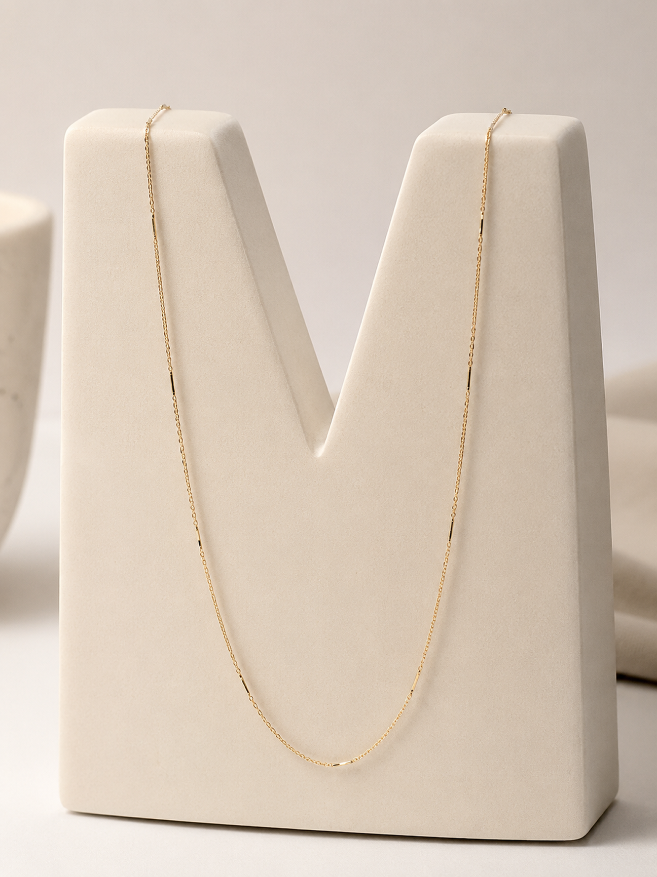 BAR & LINK STATION NECKLACE