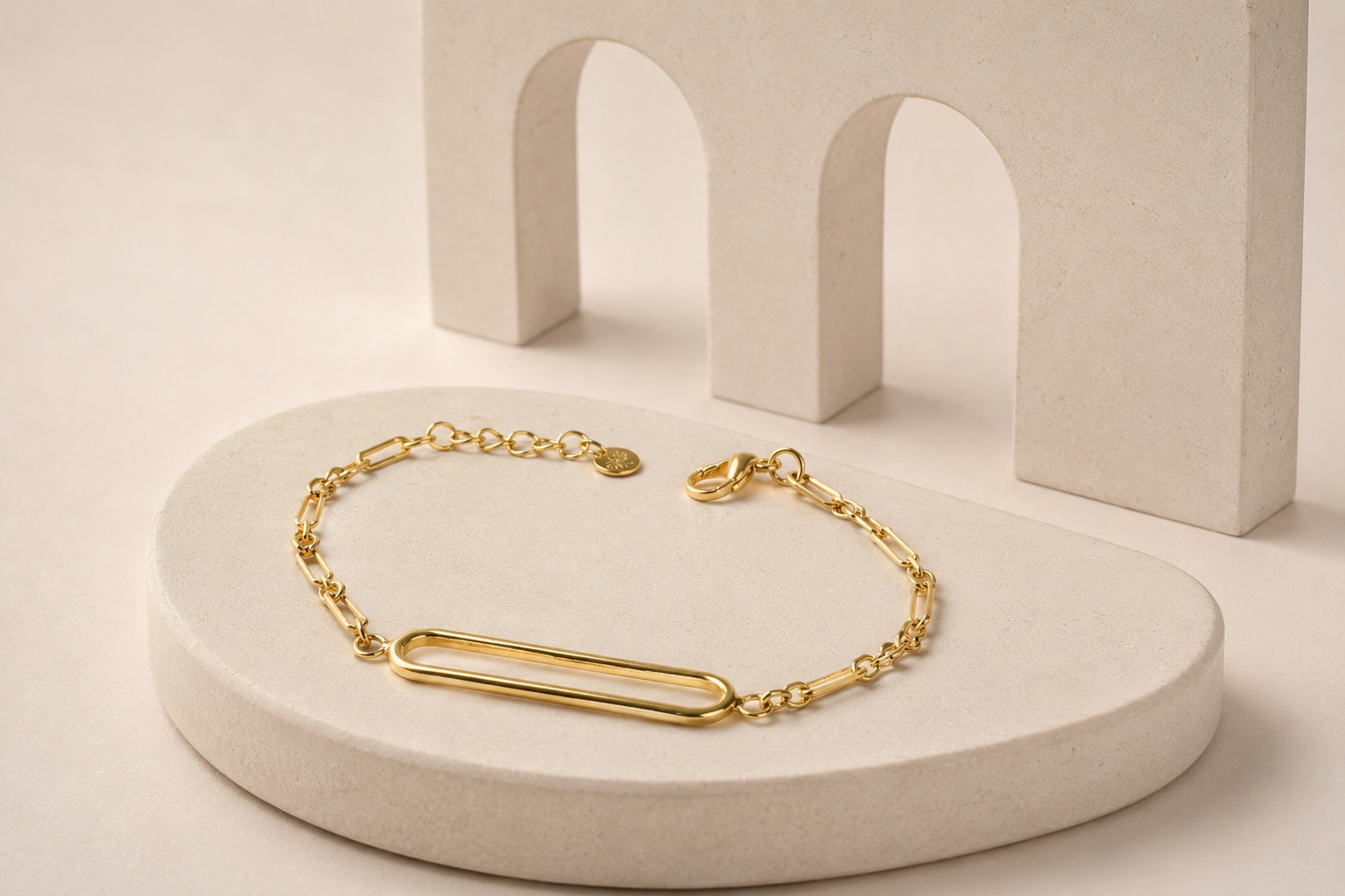 CHIC PAPERCLIP EXTENDER BRACELET