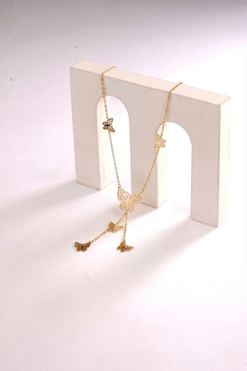 Butterfly Lariat NECKLACE