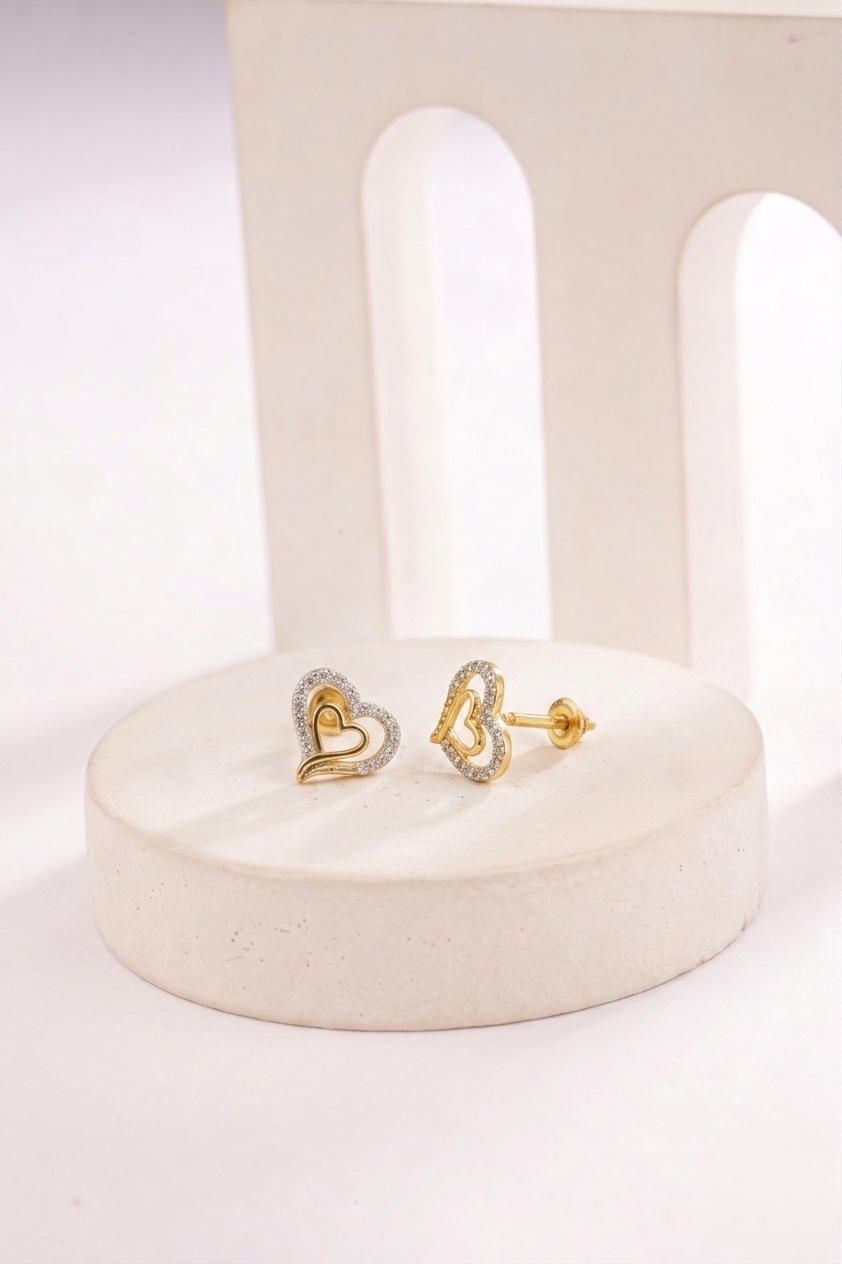 TWIN HEART RADIANCE EARRINGS