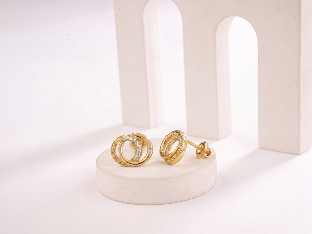 ITALIAN HALO EARRINGS